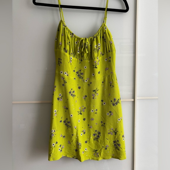 Aritzia Sunday Best Delilah Mini Dress Green Size S - Picture 4 of 8